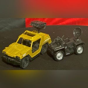 Plastic Army Jeep & SWAT Truck.
